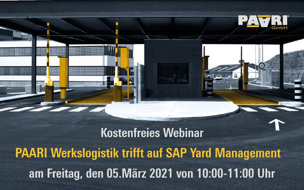 Stay informed! - kostenfreies Webinar von PAARI® GmbH und Cpro conlog GmbH